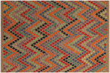 Modern Turkish Kilim Lani Hand-Woven Wool Rug - 5'9'' x 7'11''