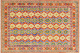 Shabby Chic Balochi Gearldin Hand Knotted Wool Rug - 5'8'' x 8'0''