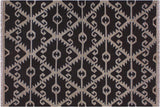 Contemporary Turkish Kilim Angelo Hand-Woven Wool Rug - 5'4'' x 6'5''