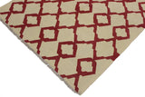 Flat Weave Kilim, Antique, Navaho, Vintage, Handmade, Modern Kilim Beige Red Hand-Woven Rectangle 100% Wool Area Rug 4 x 6