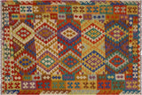 Bohemian Turkish Kilim Annelies Hand-Woven Wool Rug - 5'10'' x 7'9''