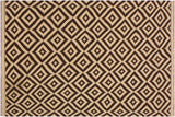 Flat Weave Kilim, Antique, Navaho, Vintage, Handmade, Modern Kilim Beige Brown Hand-Woven Rectangle 100% Wool Area Rug 4 x 7