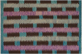 Boho Chic Turkish Kilim Stillwel Hand-Woven Wool Rug - 8'7'' x 9'10''