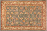 Oriental Ziegler Brittane Gray/Beige Wool Rug - 10'0