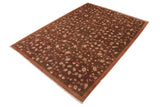 handmade Transitional Kafkaz Brown Rust Hand Knotted RECTANGLE 100% WOOL area rug 10 x 14