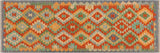 Tribal Turkish Kilim Kandis Hand-Woven Wool Runner - 2'1'' x 6'4''