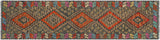 Southwestern Turkish Kilim Lacy Hand-Woven Wool Runner - 2'3'' x 8'4''