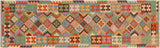 Retro Turkish Kilim Paula Hand-Woven Wool Runner - 2'9'' x 9'7''