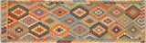 Retro Turkish Kilim Paulene Hand-Woven Wool Runner - 2'7'' x 9'9''