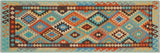 Retro Turkish Kilim Cyrus Hand-Woven Wool Runner - 2'9'' x 9'5''