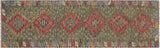 Bohemian Turkish Kilim Lonna Hand-Woven Wool Runner - 2'6'' x 9'8''