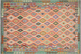 Bohemian Turkish Kilim Joie Hand-Woven Wool Rug - 8'4'' x 11'4''