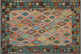 Tribal Turkish Kilim Julieann Hand-Woven Wool Rug - 8'3'' x 9'11''