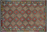 Rustic Turkish Kilim Sonia Hand-Woven Wool Rug - 6'8'' x 9'9''