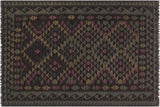 Bohemian Turkish Kilim Sabra Hand-Woven Wool Rug - 4'10'' x 6'6''