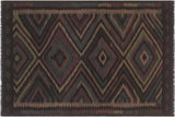 Bohemian Turkish Kilim Sharyl Hand-Woven Wool Rug - 5'4'' x 8'0''