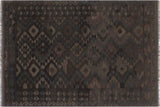 Rustic Turkish Kilim Tomika Hand-Woven Wool Rug - 5'7'' x 8'1''