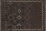 Tribal Turkish Kilim Shenita Hand-Woven Wool Rug - 6'0'' x 9'8''