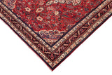 handmade Traditional Kashan Red Blue Hand Knotted RECTANGLE 100% Wool Pile area rug 7x10