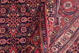 handmade Traditional Tabriz Blue Red Hand Knotted RECTANGLE 100% Wool Pile area rug 10x13