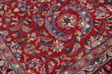 handmade Traditional Tabriz Red Blue Hand Knotted RECTANGLE 100% Wool Pile area rug 10x13