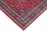 handmade Traditional Kashan Red Blue Hand Knotted RECTANGLE 100% Wool Pile area rug 10x13