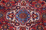 handmade Traditional Tabriz Blue Red Hand Knotted RECTANGLE 100% Wool Pile area rug 10x13