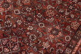 handmade Traditional Tabriz Red Brown Hand Knotted RUNNER 100% Wool Pile area rug 3x10