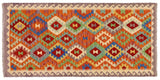 Tribal Turkish Kilim Mohammed Hand-Woven Wool Runner - 3'4'' x 6'6''