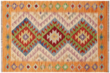 Tribal Turkish Kilim Ayanna Hand-Woven Wool Rug - 2'6'' x 4'2''