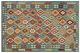 Rustic Turkish Kilim Luciano Hand-Woven Wool Rug - 5'10'' x 7'10''