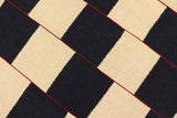 Flat Weave Kilim, Antique, Navaho, Vintage, Handmade, Modern Kilim Beige Black Hand-Woven Rectangle 100% Wool Area Rug 5 x 8