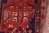 handmade Traditional Kashan Blue Red Hand Knotted RUNNER 100% Wool Pile area rug 4x10