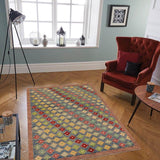 Contemporary Balochi Vincent Hand Knotted Wool Rug - 4'1'' x 6'0''