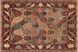 Oriental Ziegler Kirsten Gold/Red Wool Rug - 8'4