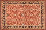 Boho Chic Ziegler Sondra Rust/Blue Wool Rug - 8'1