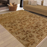 handmade Transitional Kafkaz Lt. Green Lt. Green Hand Knotted RECTANGLE 100% WOOL area rug 8 x 10