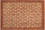 handmade Transitional Kafkaz Brown Brown Hand Knotted RECTANGLE 100% WOOL area rug 8 x 10