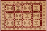 Oriental Ziegler Callie Red/Tan Wool Rug - 8'2