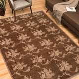 handmade Transitional Kafkaz Lt. Brown Lt. Brown Hand Knotted RECTANGLE 100% WOOL area rug 8 x 10