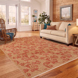 handmade Transitional Kafkaz Orange Rust Tan Hand Knotted RECTANGLE 100% WOOL area rug 8 x 10