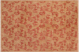 Boho Chic Ziegler Deana Orange Rust/Tan Wool Rug - 8'1