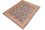 handmade Transitional Kafkaz Lt. Blue Tan Hand Knotted RECTANGLE 100% WOOL area rug 8 x 10