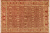 Oriental Ziegler Aileen Brown/Red Wool Rug - 8'1