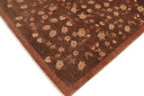 handmade Transitional Kafkaz Brown Tan Hand Knotted RECTANGLE 100% WOOL area rug 8 x 10