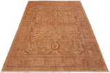 handmade Traditional Kafkaz Tan Brown Hand Knotted RECTANGLE 100% WOOL area rug 8  x 10 