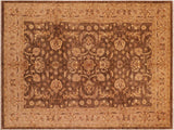 Boho Chic Ziegler Odessa Brown Tan Wool Rug - 8'3