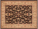 handmade Traditional Kafkaz Brown Tan Hand Knotted RECTANGLE 100% WOOL area rug 8  x 10 