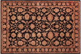 Bohemian Ziegler Thomasin Black/Red Wool Rug - 6'4