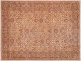 handmade Traditional Kafkaz Tan Brown Hand Knotted RECTANGLE 100% WOOL area rug 6  x 9 